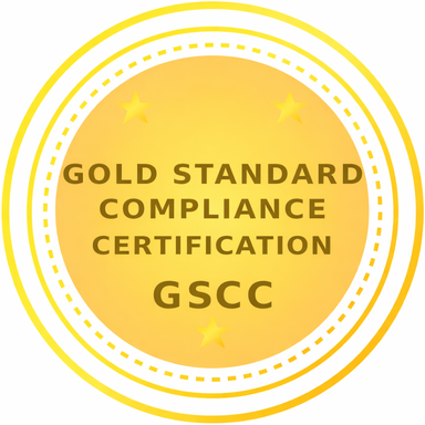 GSCC · Gold Standard Compliance Certification seal
